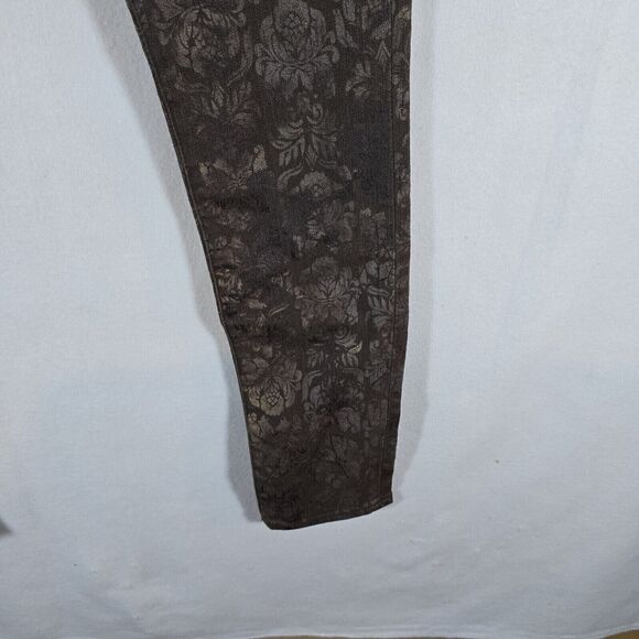 Kut from the Kloth Women's Pants Size 6 Mid Rise Ankle Cotton Blend Floral - Picture 9 of 11